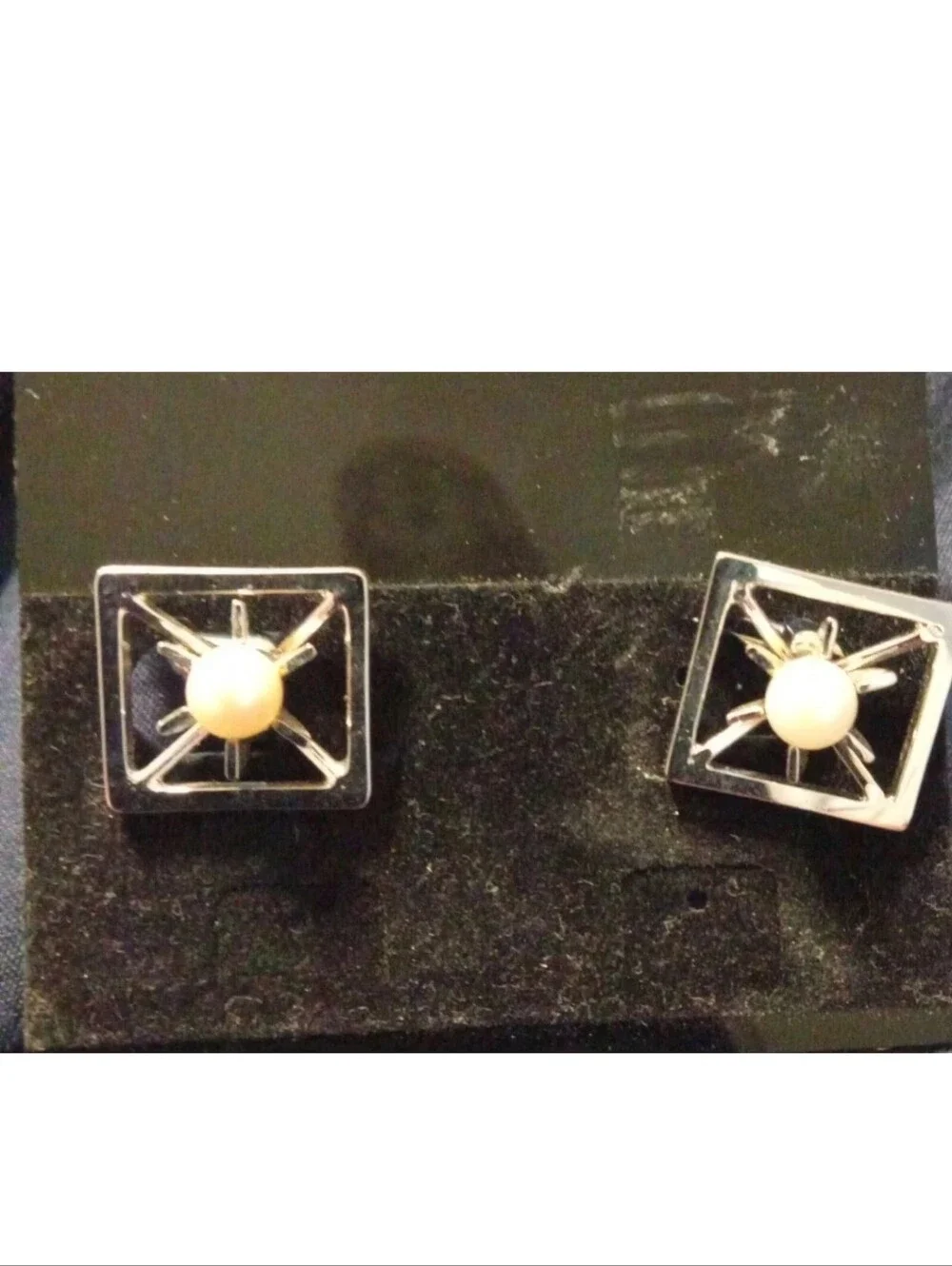 Silver Square Mens Cufflinks